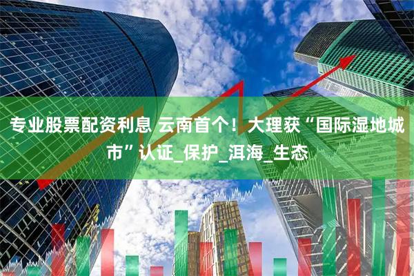 专业股票配资利息 云南首个！大理获“国际湿地城市”认证_保护_洱海_生态